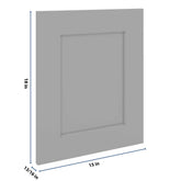 J&K Castle Grey S5 Dummy Door Panel 15" W x 18" H
