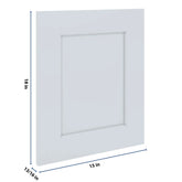 J&K White Shaker S8 Dummy Door Panel 15" W x 18" H