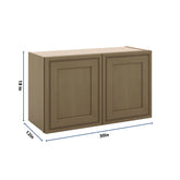 J&K Hazel H8 Double Door Wall Cabinet - 30" W x 18" H