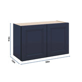 J&K Naval B7 Double Door Wall Cabinet - 30" W x 18" H