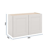 J&K Pure B5 Double Door Wall Cabinet - 30" W x 18" H
