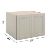 J&K Pebble B6 Refrigerator Wall Cabinet - 30" W x 21" H x 27" D