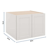 J&K Pure B5 Refrigerator Wall Cabinet - 30" W x 21" H x 27" D