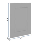 J&K Castle Grey S5 Dummy Door Panel 15" W x 21" H