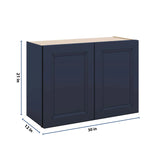J&K Naval B7 Double Door Wall Cabinet - 30" W x 21" H