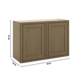 J&K Hazel H8 Double Door Wall Cabinet - 30" W x 21" H