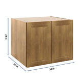 J&K Butterscotch B8 Refrigerator Wall Cabinet - 30" W x 24" H x 27" D