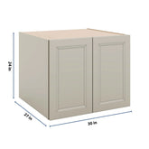 J&K Pebble B6 Refrigerator Wall Cabinet - 30" W x 24" H x 27" D