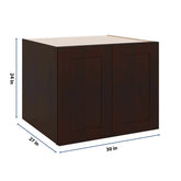 J&K Java Coffee S1 Refrigerator Wall Cabinet - 30" W x 24" H x 27" D