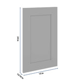 J&K Castle Grey S5 Dummy Door Panel 15" W x 24" H