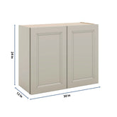 J&K Pebble B6 Double Door Wall Cabinet - 30" W x 24" H
