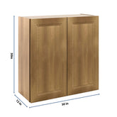 J&K Butterscotch B8 Double Door Wall Cabinet - 30" W x 30" H