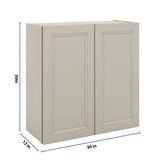 J&K Pebble B6 Double Door Wall Cabinet - 30" W x 30" H