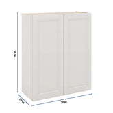 J&K Pure B5 Double Door Wall Cabinet - 30" W x 36" H