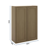 J&K Hazel H8 Double Door Wall Cabinet - 30" W x 42" H