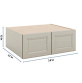 J&K Pebble B6 Refrigerator Wall Cabinet - 33" W x 12" H x 27" D