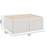 J&K Pure B5 Refrigerator Wall Cabinet - 33" W x 12" H x 27" D