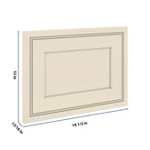 J&K Pearl Glazed H9 Dummy Door Panel 16 1/2" W x 12" H