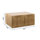 J&K Butterscotch B8 Refrigerator Wall Cabinet - 33" W x 15" H x 27" D
