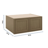 J&K Hazel H8 Refrigerator Wall Cabinet - 33" W x 15" H x 27" D