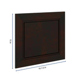 J&K Espresso K8 Dummy Door Panel 16 1/2" W x 15" H