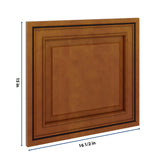 J&K Mocha Glazed K10 Dummy Door Panel 16 1/2" W x 15" H