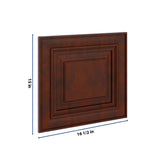 J&K Mahogany J5 Dummy Door Panel 16 1/2" W x 15" H
