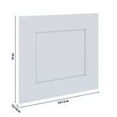 J&K White Shaker S8 Dummy Door Panel 16 1/2" W x 15" H