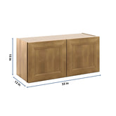 J&K Butterscotch B8 Double Door Wall Cabinet - 33" W x 15" H