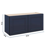 J&K Naval B7 Double Door Wall Cabinet - 33" W x 15" H