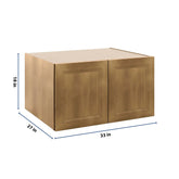 J&K Butterscotch B8 Refrigerator Wall Cabinet - 33" W x 18" H x 27" D