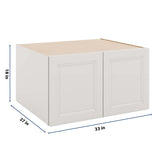 J&K Pure B5 Refrigerator Wall Cabinet - 33" W x 18" H x 27" D