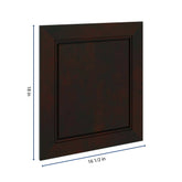 J&K Espresso K8 Dummy Door Panel 16 1/2" W x 18" H