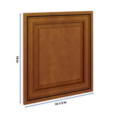 J&K Mocha Glazed K10 Dummy Door Panel 16 1/2" W x 18" H
