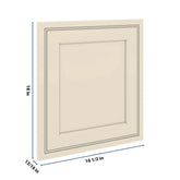 J&K Pearl Glazed H9 Dummy Door Panel 16 1/2" W x 18" H