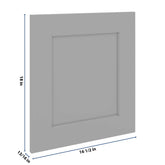 J&K Castle Grey S5 Dummy Door Panel 16 1/2" W x 18" H