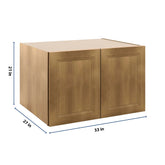 J&K Butterscotch B8 Refrigerator Wall Cabinet - 33" W x 21" H x 27" D