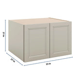 J&K Pebble B6 Refrigerator Wall Cabinet - 33" W x 21" H x 27" D