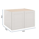 J&K Pure B5 Refrigerator Wall Cabinet - 33" W x 21" H x 27" D