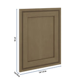 J&K Hazel H8 Dummy Door Panel 16 1/2" W x 21" H