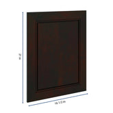 J&K Espresso K8 Dummy Door Panel 16 1/2" W x 21" H