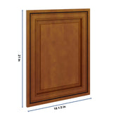 J&K Mocha Glazed K10 Dummy Door Panel 16 1/2" W x 21" H