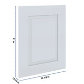 J&K White Shaker S8 Dummy Door Panel 16 1/2" W x 21" H