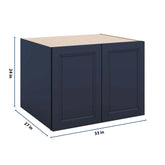 J&K Naval B7 Refrigerator Wall Cabinet - 33" W x 24" H x 27" D