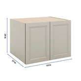 J&K Pebble B6 Refrigerator Wall Cabinet - 33" W x 24" H x 27" D