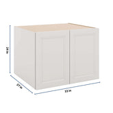 J&K Pure B5 Refrigerator Wall Cabinet - 33" W x 24" H x 27" D