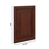 J&K Mahogany J5 Dummy Door Panel 16 1/2" W x 24" H