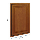 J&K Mocha Glazed K10 Dummy Door Panel 16 1/2" W x 24" H