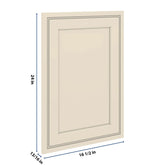 J&K Pearl Glazed H9 Dummy Door Panel 16 1/2" W x 24" H