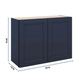 J&K Naval B7 Double Door Wall Cabinet - 33" W x 24" H
